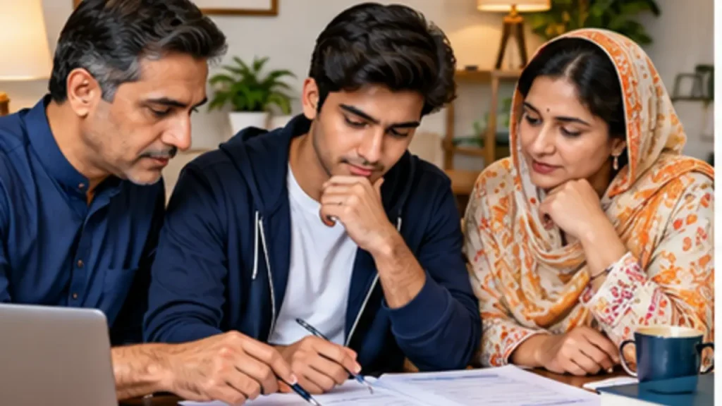 Pakistani family calculating an MBBS in China budget