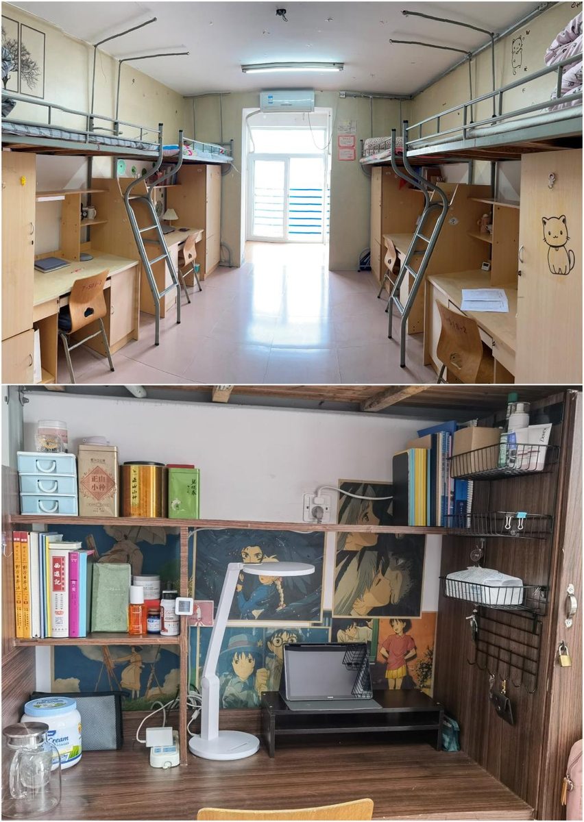 Graduate Dormitory Study Area at Bengbu Medical College