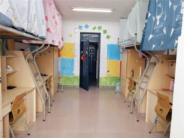 Graduate Dormitory Hallway at Bengbu Medical College