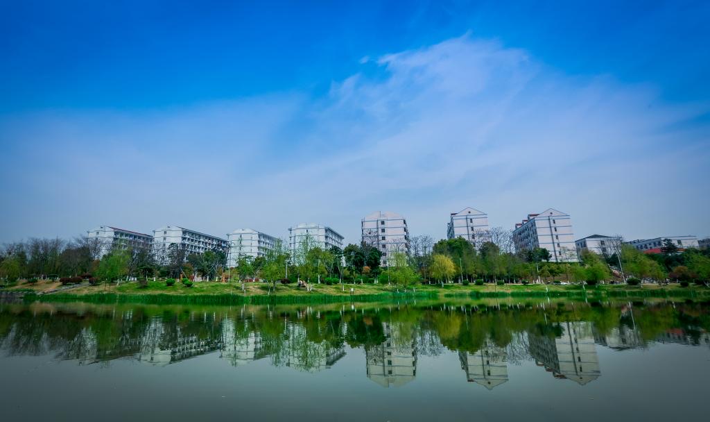 Lakeside student residence buildings at Jiangsu University