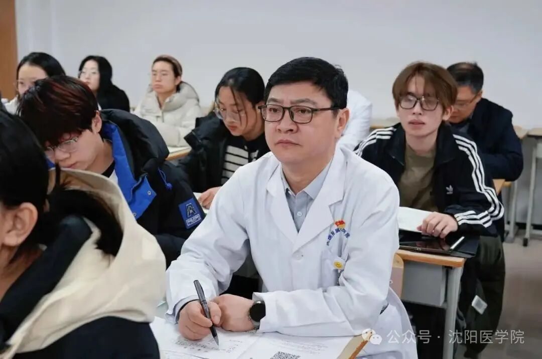 Leadership Observes First Lecture at Shenyang Medical College