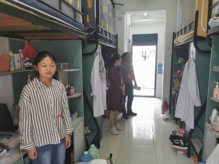 Dormitory Safety and Hygiene Inspection at Wannan Medical College