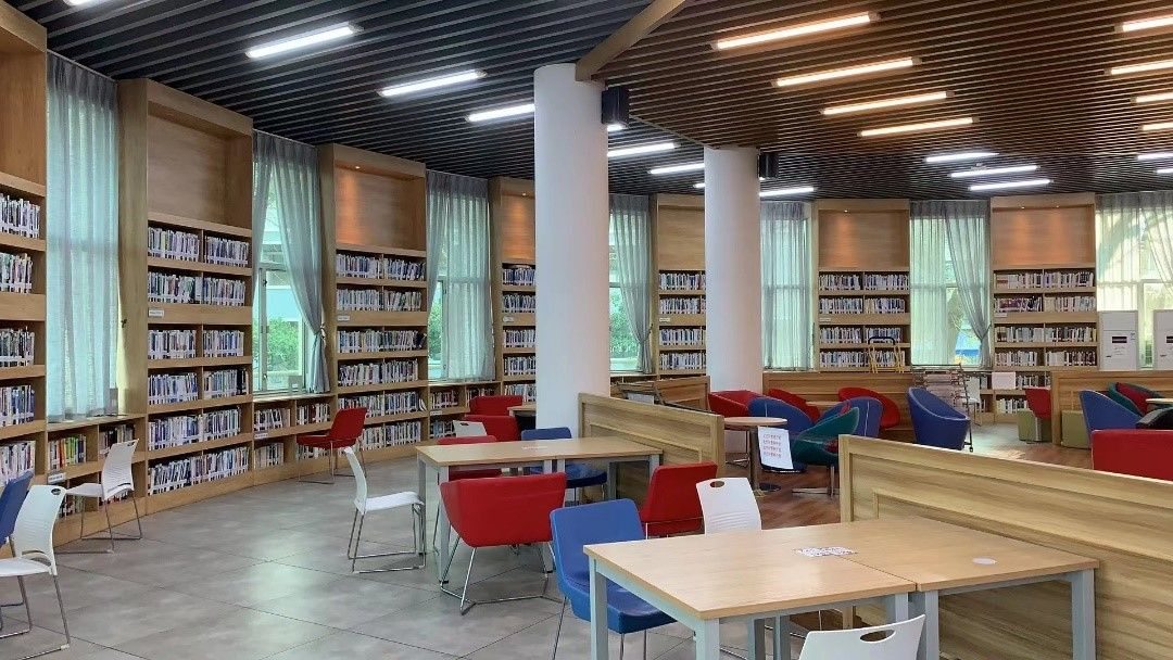 Haixun Student Apartment Branch Library Interior at Xiamen University