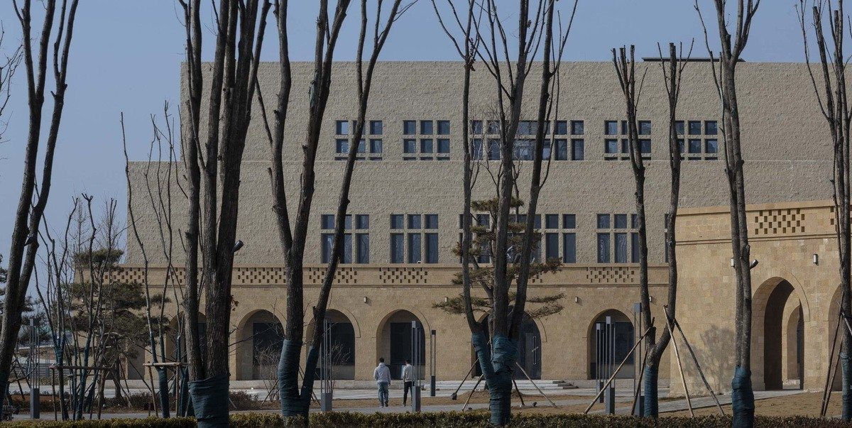 Yan'an University new campus library at Yan’an University
